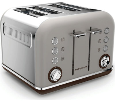 MORPHY RICHARDS  Special Edition Accents 242102 4-Slice Toaster - Pebble